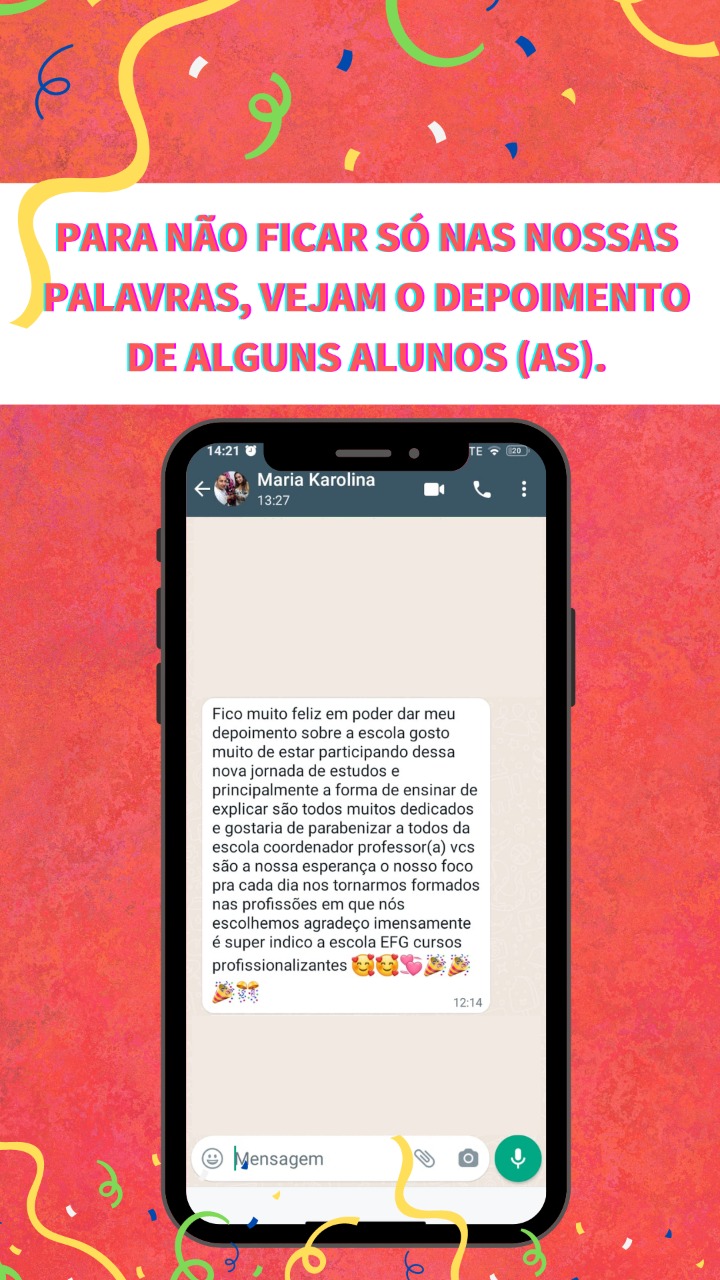 whatsapp efg aluno
